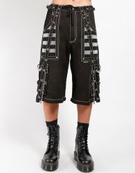 Gothic Black Grey Lining Pant